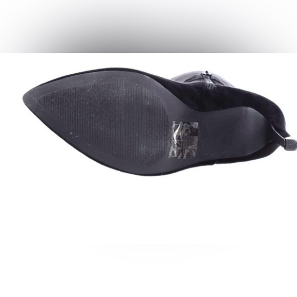 Womens Call It Spring Rosenman Over The Knee Winter Boots - Black Nubuck - Picture 3 of 7